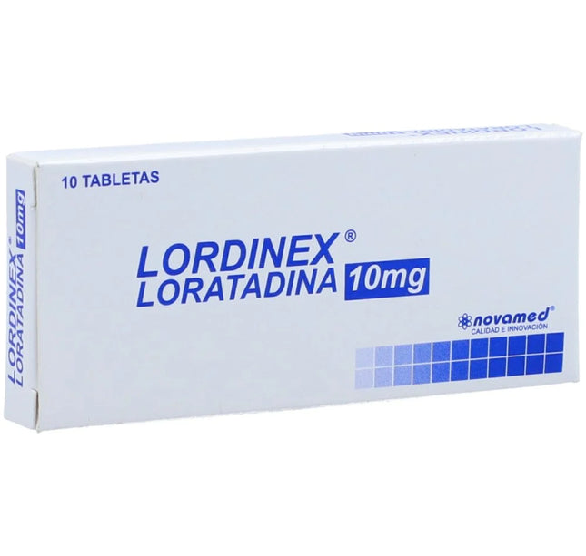 Loratadina Lordinex 10 Mg 10 Tabletas