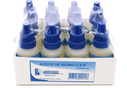 Aceite De Ricino 20 Ml 12 Und Drofarma