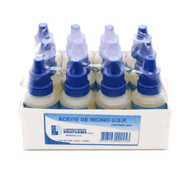 Aceite De Ricino 20 Ml 12 Und Drofarma