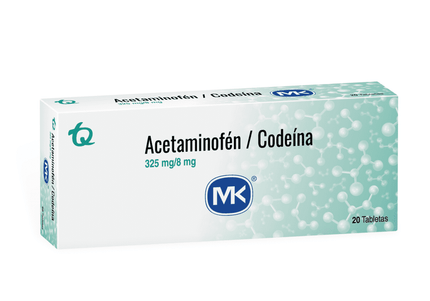 Acetaminofen Codeina 325 8Mg 20 Tbs Mk