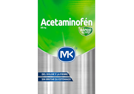 Acetaminofen 500 Mg 100 Tab Mk