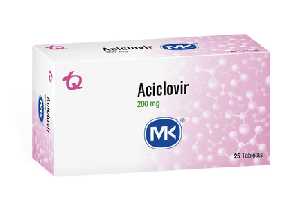 Aciclovir 200 Mg 25 Tabletas Mk