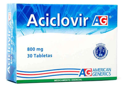 Aciclovir 800 Mg 30 Tbs Ag