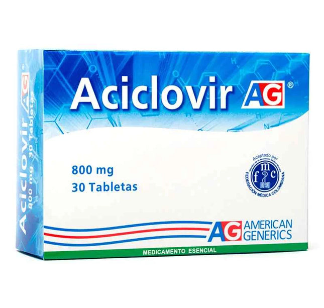 Aciclovir 800 Mg 30 Tbs Ag