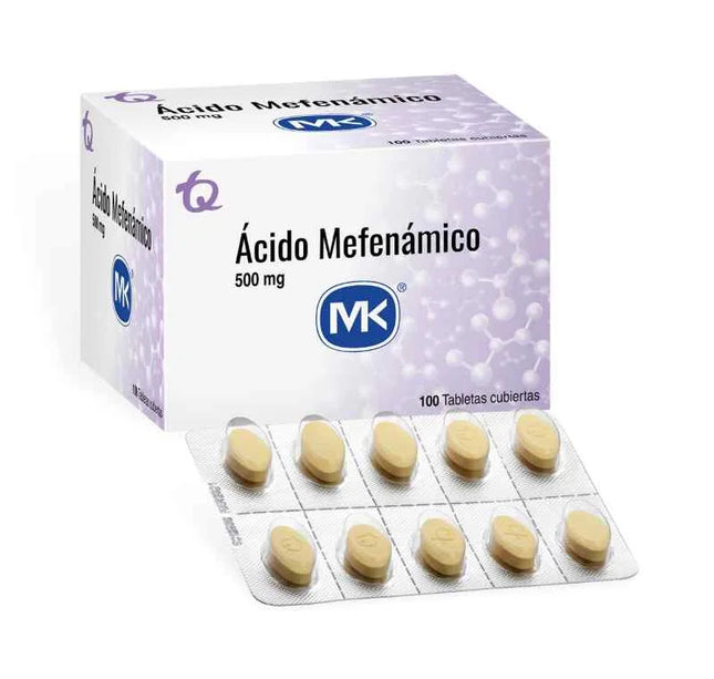 Acido Mefenamico 500 Mg 100 Tabletas Mk