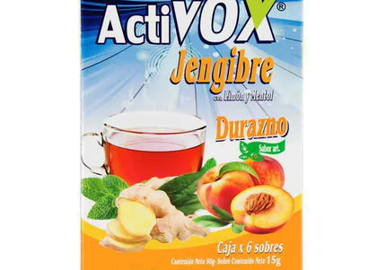Activox Jengibre-Durazno 6 Sobres