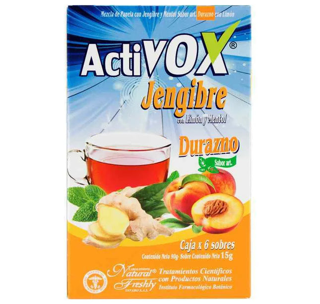 Activox Jengibre-Durazno 6 Sobres