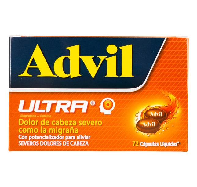 Advil Ultra 72 Capsulas