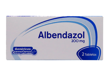 Albendazol 200 Mg 2 Tabletas Coa