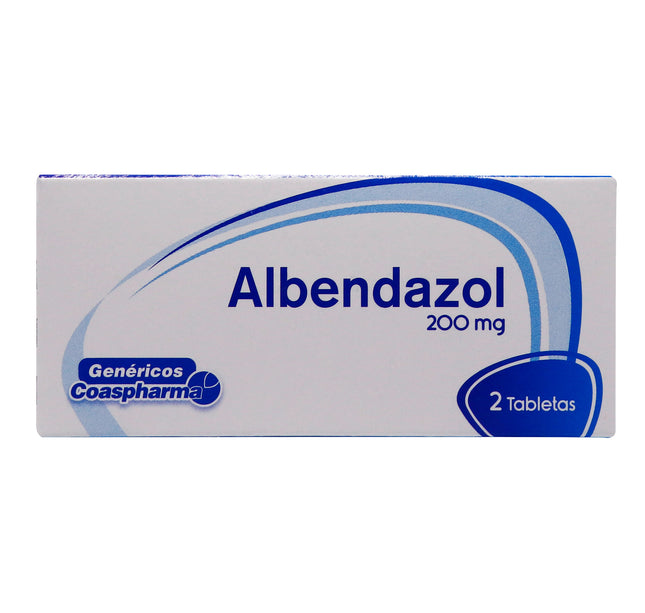 Albendazol 200 Mg 2 Tabletas Coa