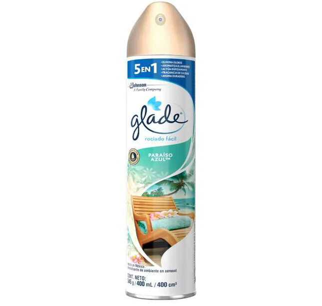 Ambientador Glade Spray Paraiso Azul 400 Ml