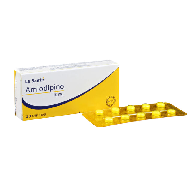 Amlodipino 10 Mg 10 Tabletas LS