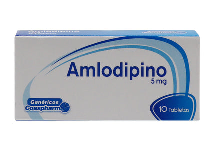 Amlodipino 5 Mg 10 Tabletas Coa