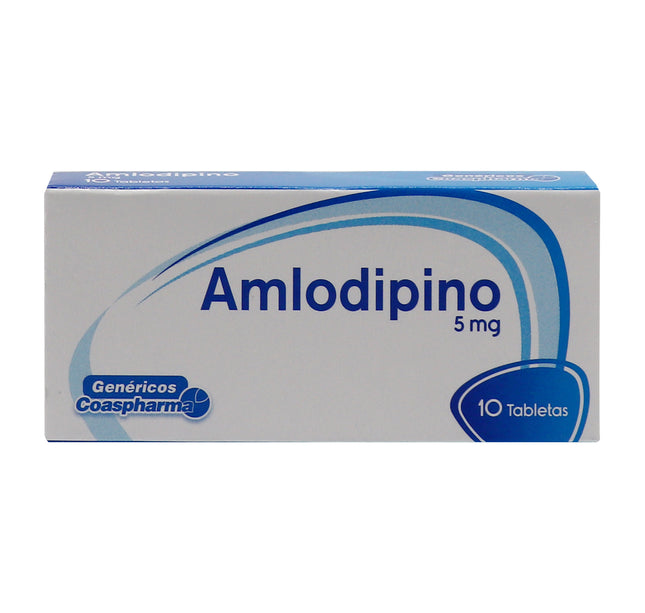 Amlodipino 5 Mg 10 Tabletas Coa