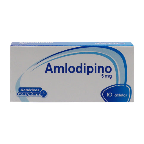 Amlodipino 5 Mg 10 Tabletas Coa