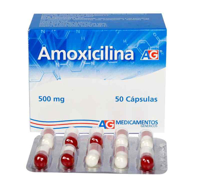 Amoxicilina 500 Mg 50 Capsulas Ag