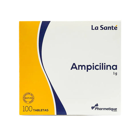 Ampicilina 1 Gr 100 Tabletas LS