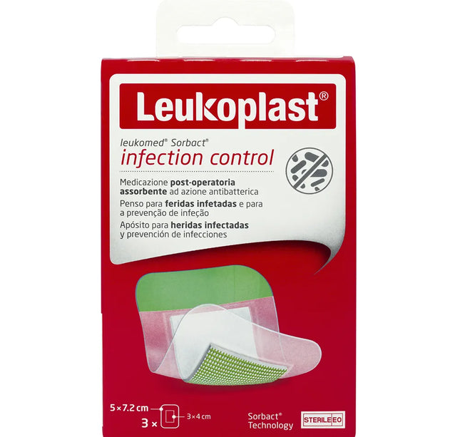 Aposito Leukomed Sorbact 5X7.2Cm 3Und