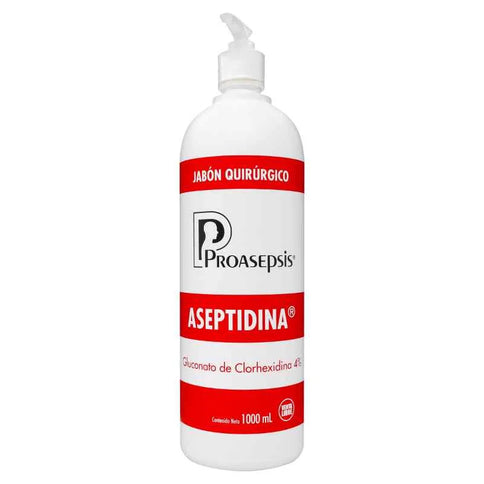 Aseptidina Jabón Quirurgico Clorhexidina 1000Ml