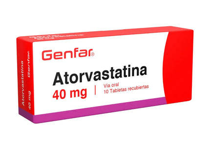 Atorvastatina 40 Mg 10 Tabletas Gf