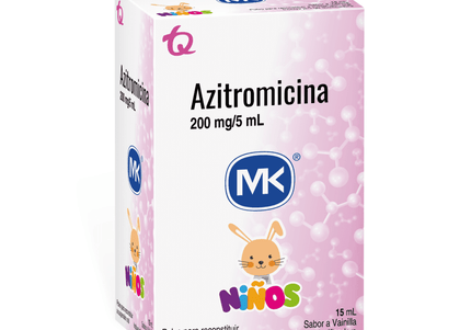 Azitromicina 200Mg 5Ml Polvo 15 Ml Mk