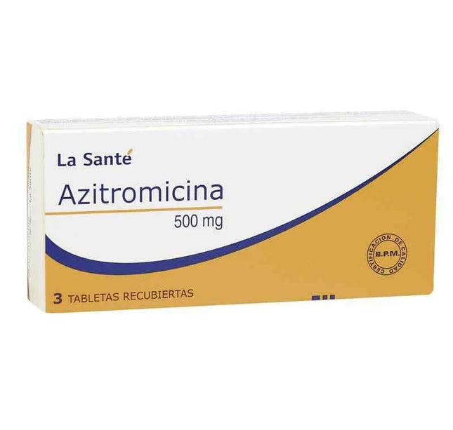 Azitromicina 500 Mg 3 Tabletas Ls