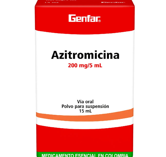 Azitromicina 200 Mg Suspension 15 Ml Gf