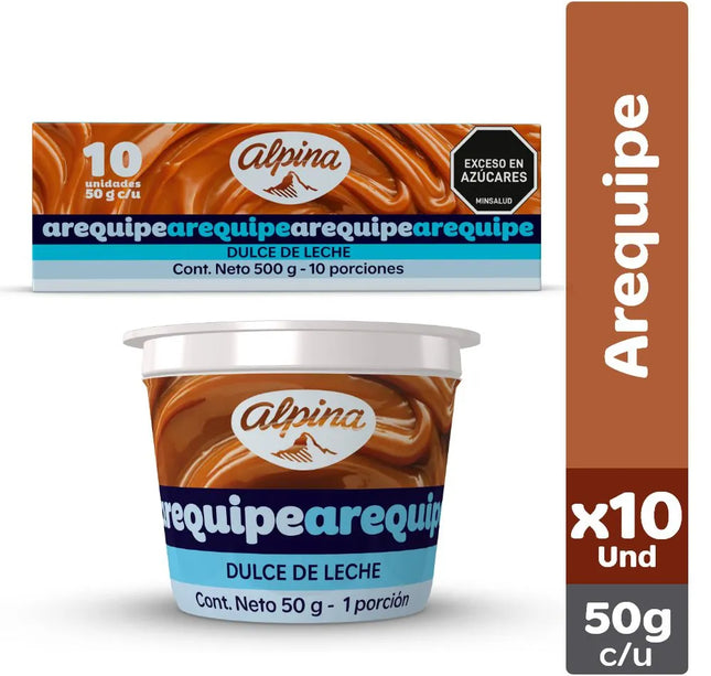 Arequipe Alpina Arequipito 50 Gr 10Und