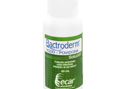 Bactroderm Yodopovidona Solucion 60 Ml