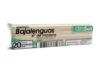 Bajalenguas Alfa Safe 20 Und