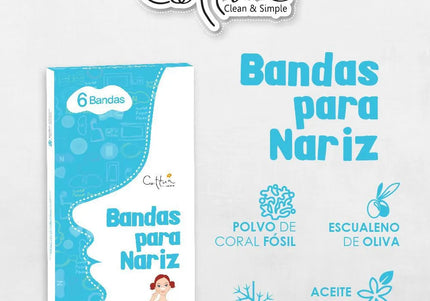 Bandas Para Nariz Cettua 6 Unidades