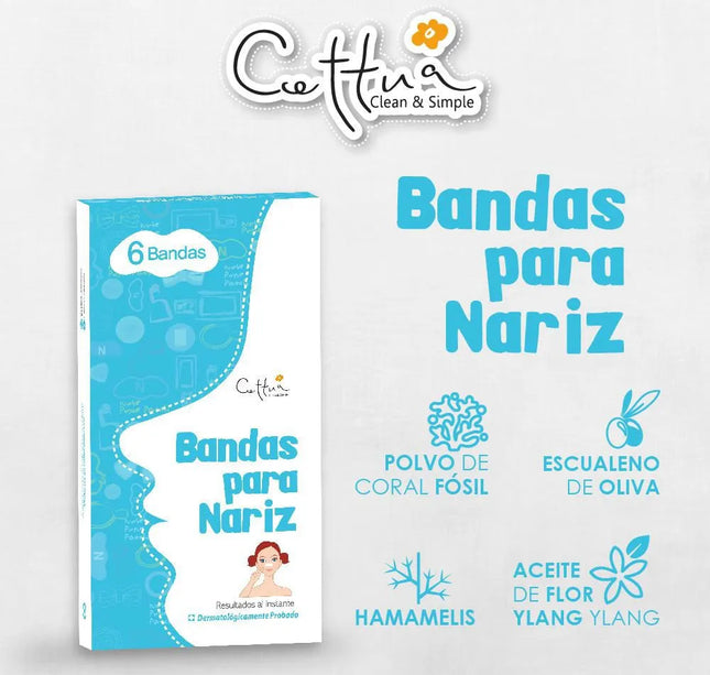 Bandas Para Nariz Cettua 6 Unidades