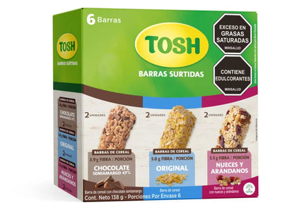 Barra Tosh Surtidas 136G 6 Und