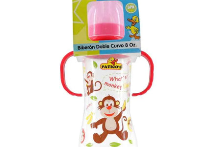 Biberón Doble Curvo 8 Oz Paticos