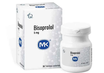 Bisoprolol 5 Mg 30 Tabletas Mk