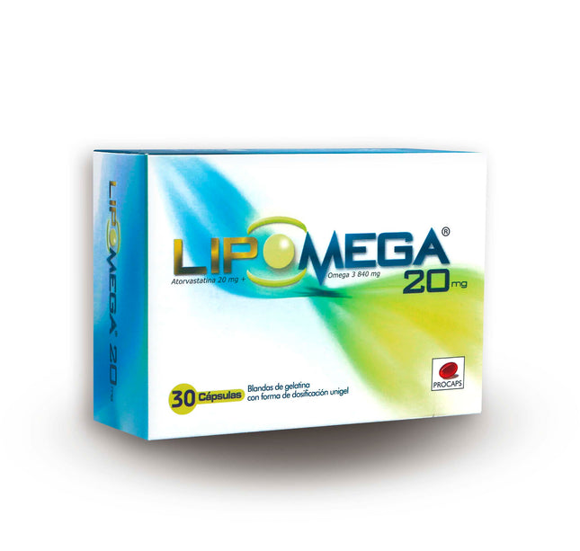 Lipomega 20 Mg 30 Capsulas