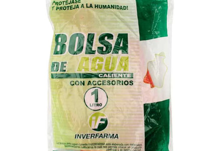 Bolsa Agua Caliente 1 Lt Con Accesorios Inverfarma