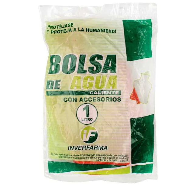 Bolsa Agua Caliente 1 Lt Con Accesorios Inverfarma