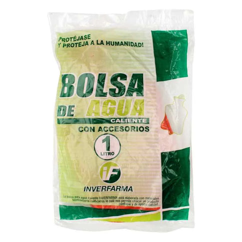 Bolsa Agua Caliente 1 Lt Con Accesorios Inverfarma