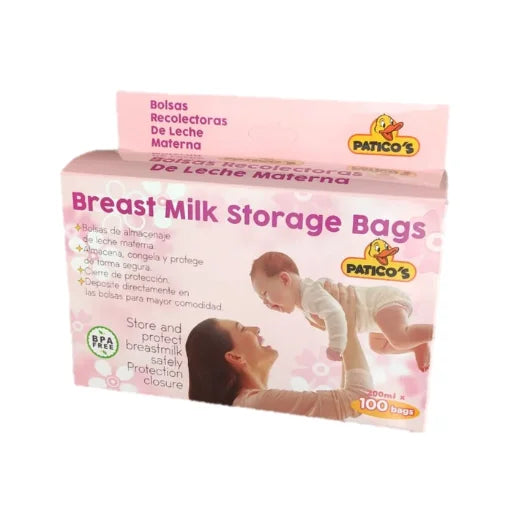Bolsas Recolectoras Leche Paticos 100 Unidades