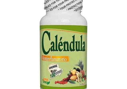 Caléndula 300 Mg 50 Capsulas Freshly + 50 Capsulas