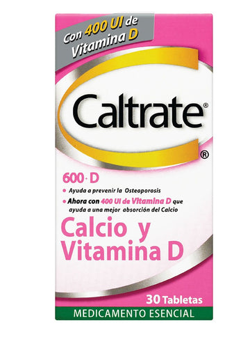 Caltrate D 600 Mg 400Ui 30 Tbs