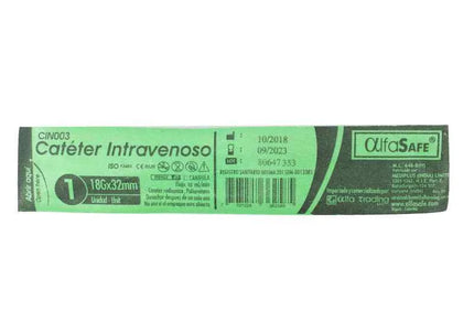Cateter Alfa Intravenoso 18G X1 1/4 32 Mm