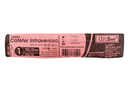 Cateter Alfa Seguridad 20G X 1 14 (32 Mm)
