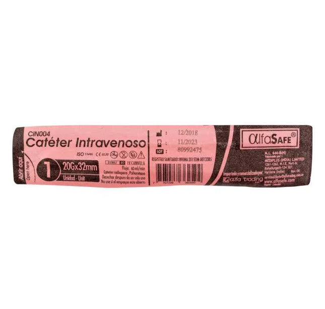 Cateter Alfa Intravenoso 20G X1 1/4 32 Mm