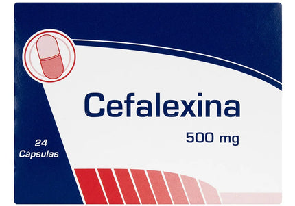 Cefalexina 500 Mg 24 Tabletas Coa