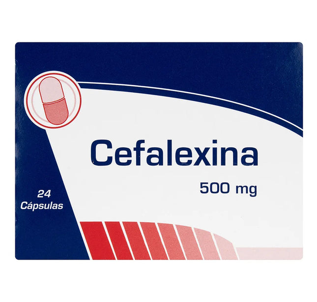 Cefalexina 500 Mg 24 Tabletas Coa