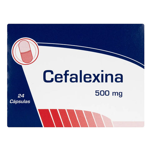 Cefalexina 500 Mg 24 Tabletas Coa