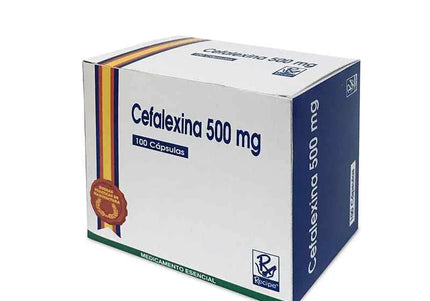 Cefalexina 500 Mg 100 Capsulas Recubiertas