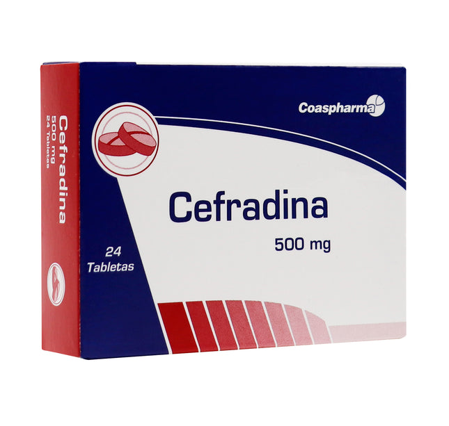 Cefradina 500 Mg 24 Tabletas Coa
